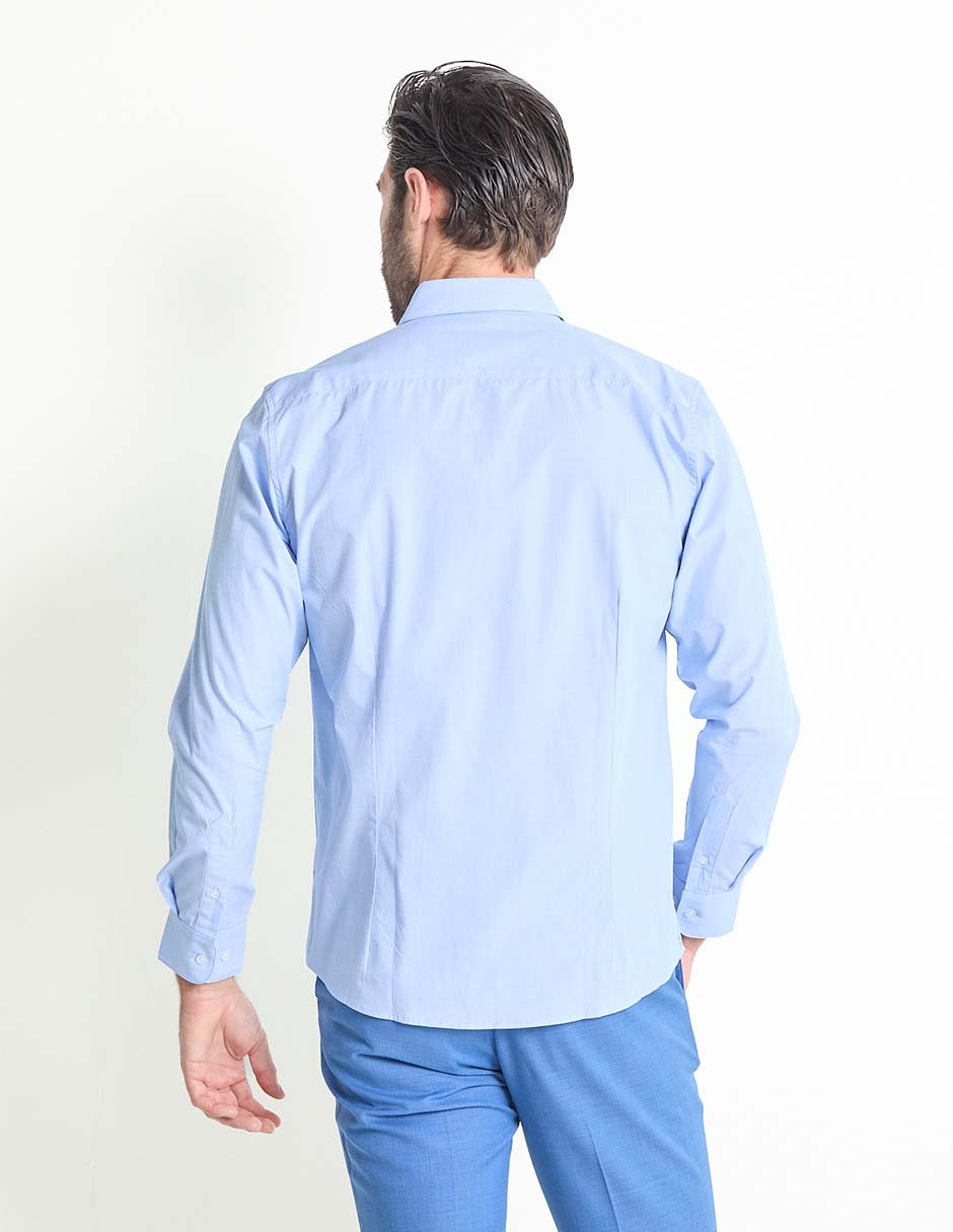 Camisa casual de algodón manga larga para hombre 2