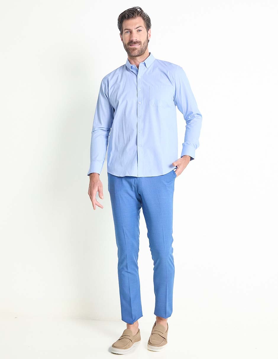 Camisa casual de algodón manga larga para hombre 3