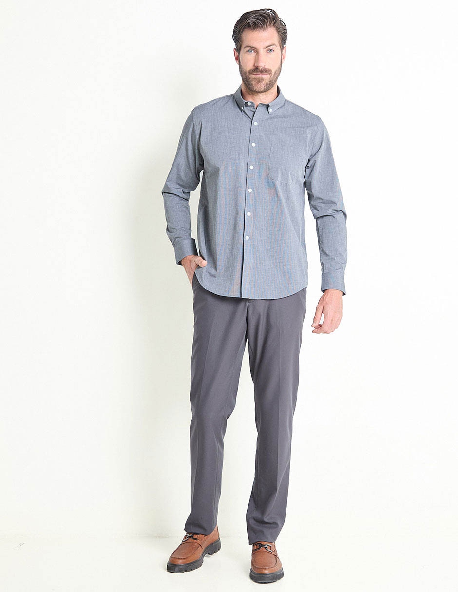Camisa casual de algodón manga larga para hombre 3