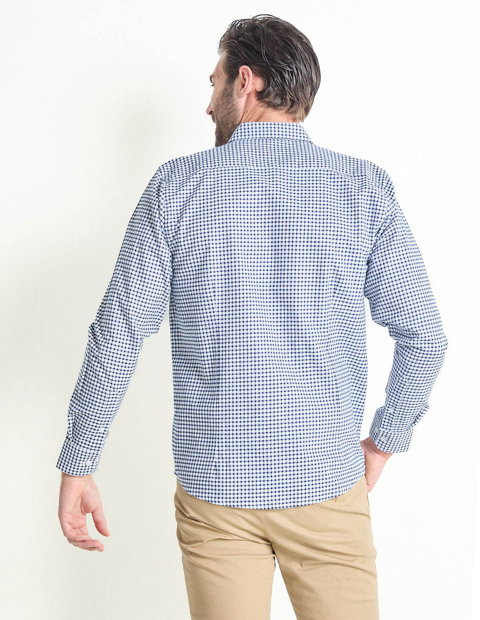Camisa casual de algodón manga larga para hombre 2