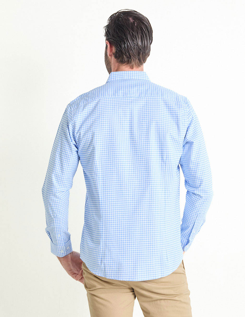 Camisa casual de algodón manga larga para hombre 2