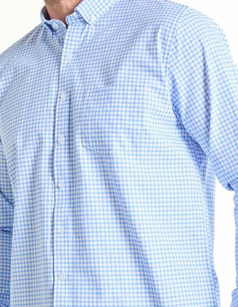 Camisa casual de algodón manga larga para hombre 4