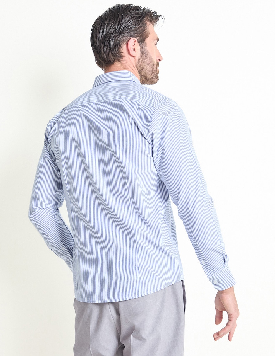 Camisa casual de algodón manga larga para hombre 2