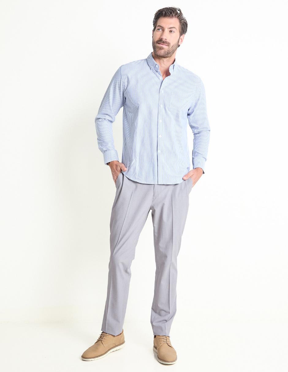Camisa casual de algodón manga larga para hombre 3