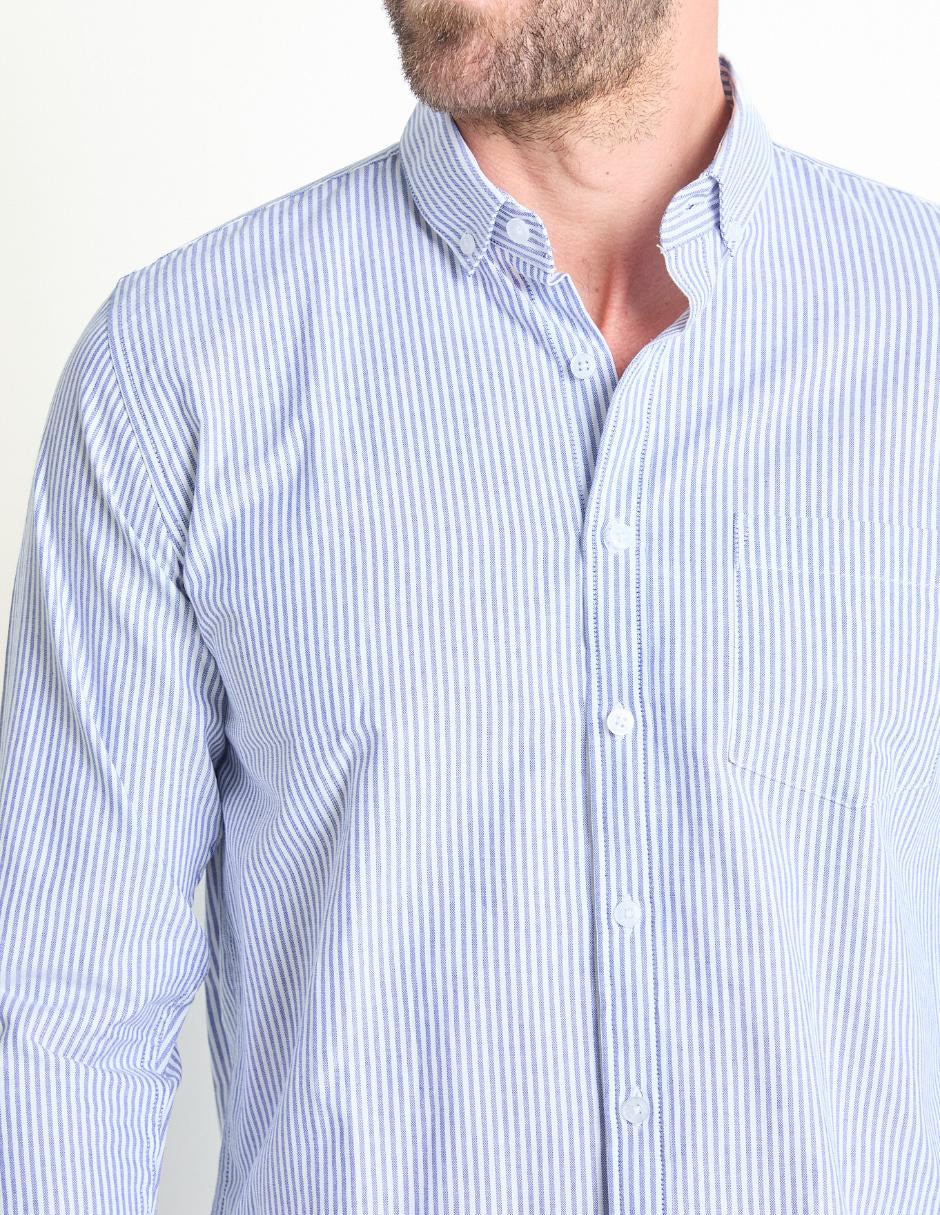 Camisa casual de algodón manga larga para hombre 4