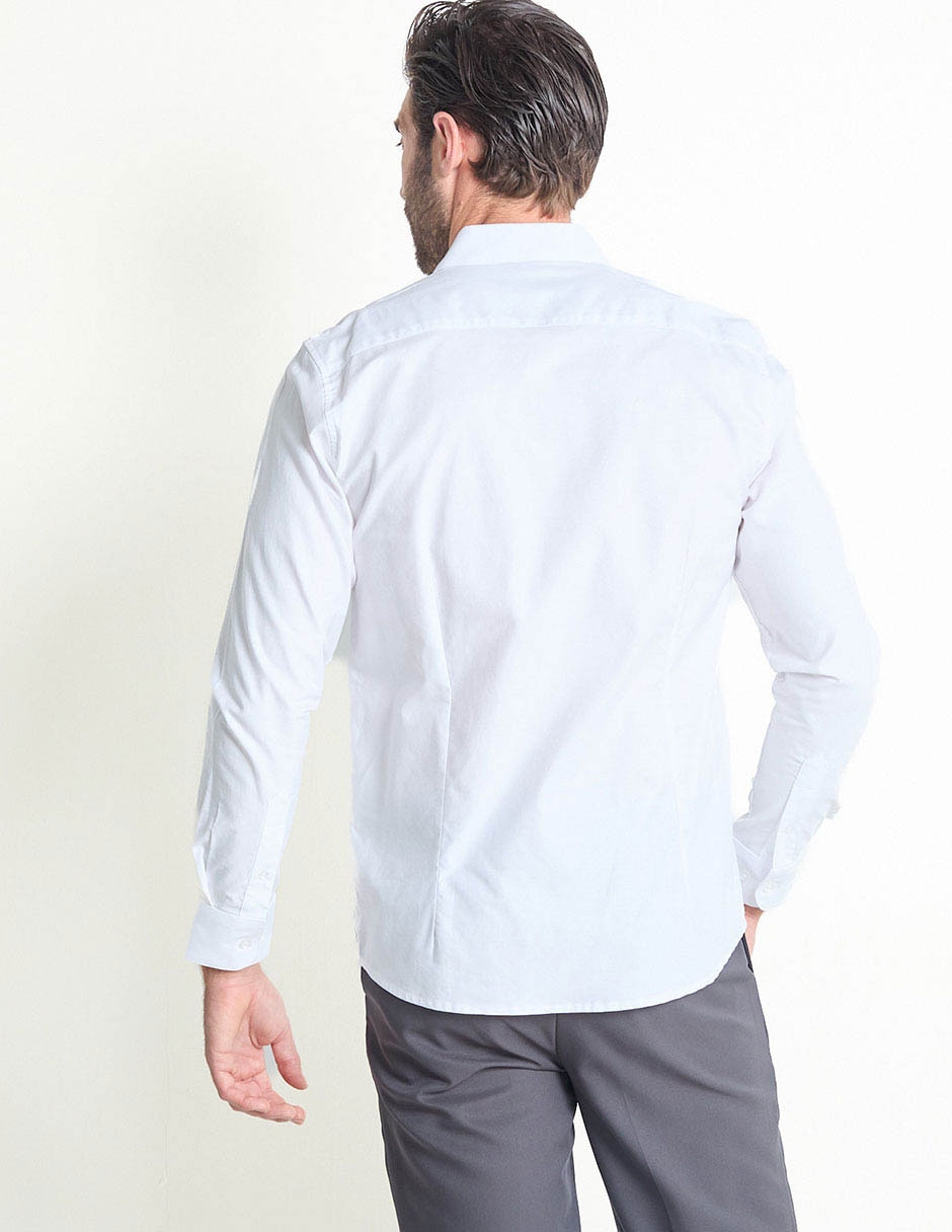 Camisa casual de algodón manga larga para hombre 2