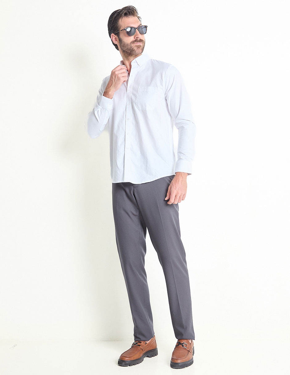 Camisa casual de algodón manga larga para hombre 3