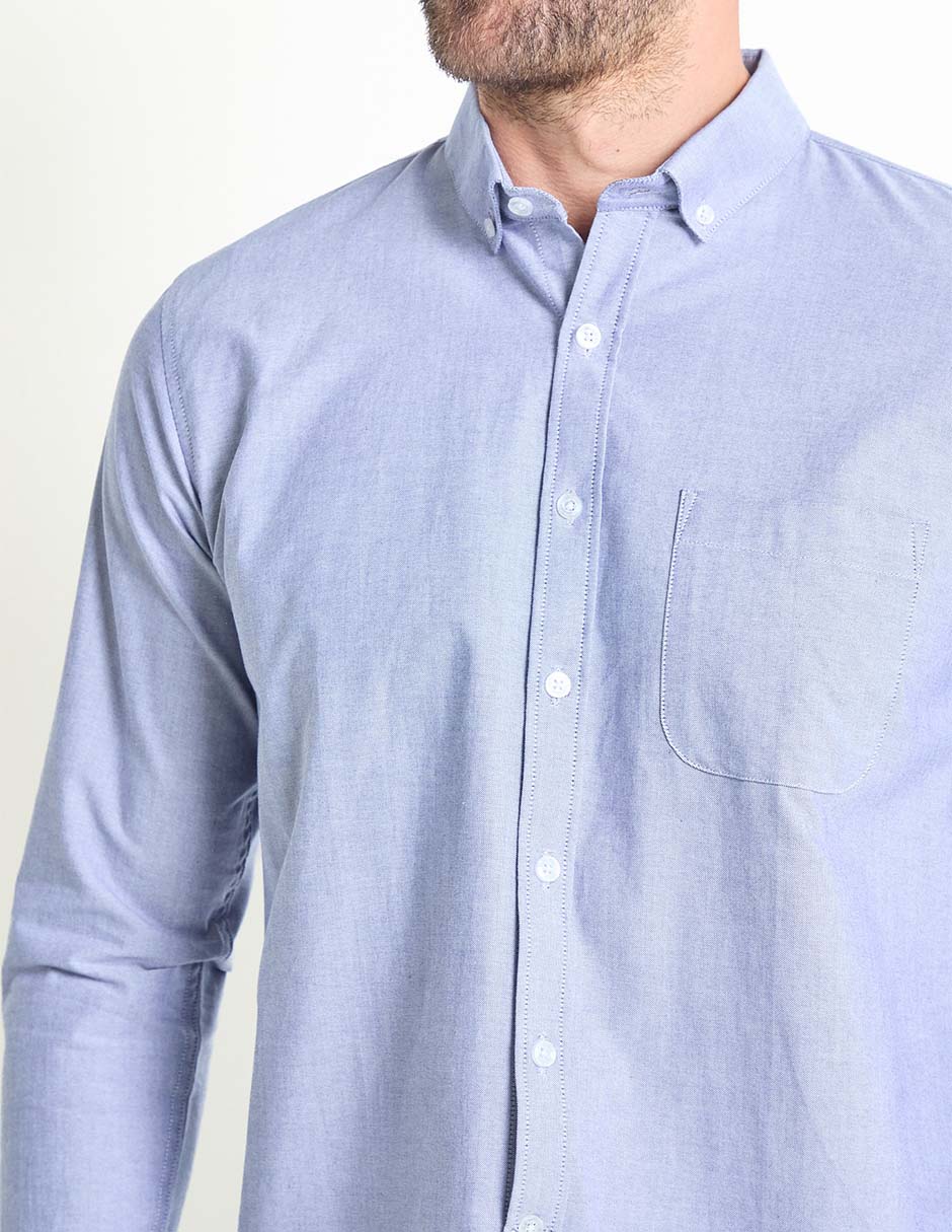Camisa casual de algodón manga larga para hombre 4
