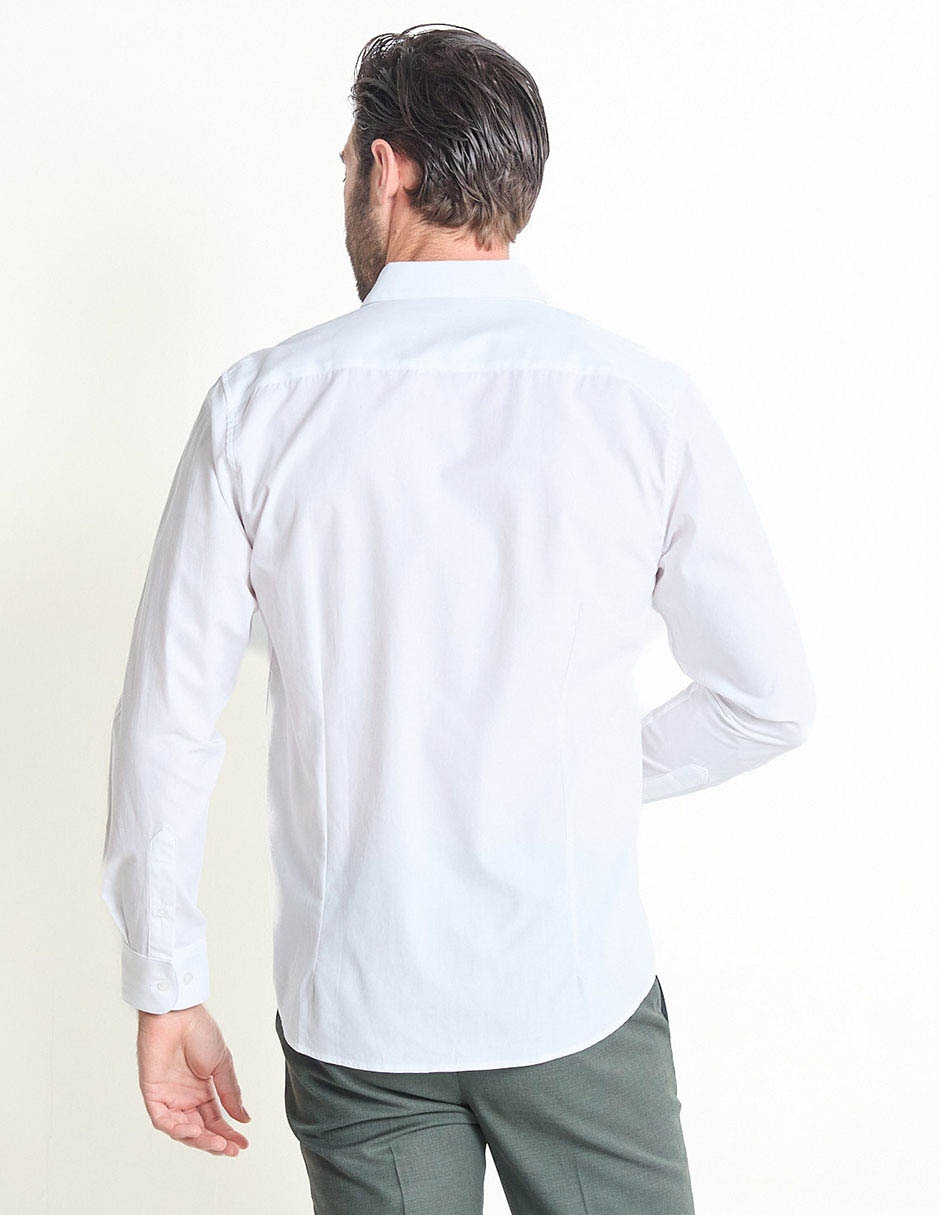 Camisa casual de algodón manga larga para hombre 2