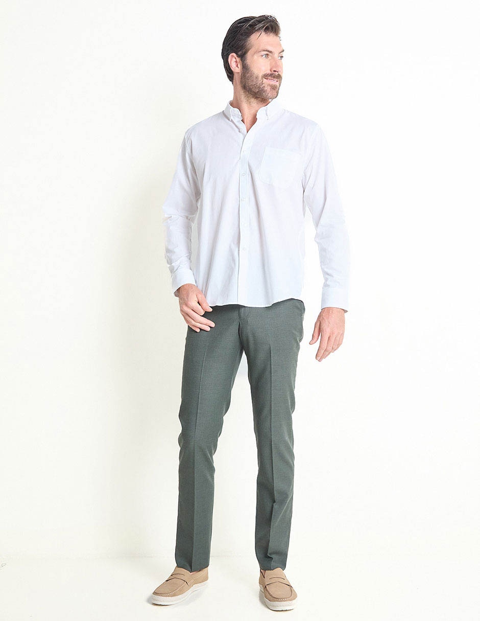 Camisa casual de algodón manga larga para hombre 3
