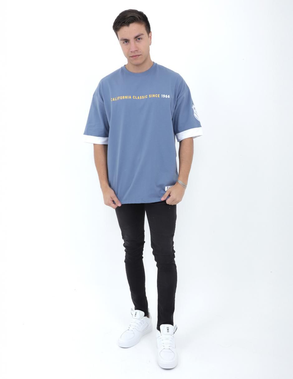 Playera Oversize cuello redondo para hombre 2