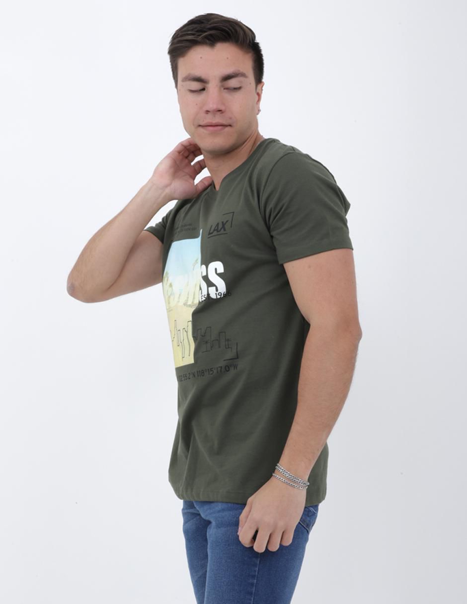 Playera GTSM-9 cuello redondo para hombre