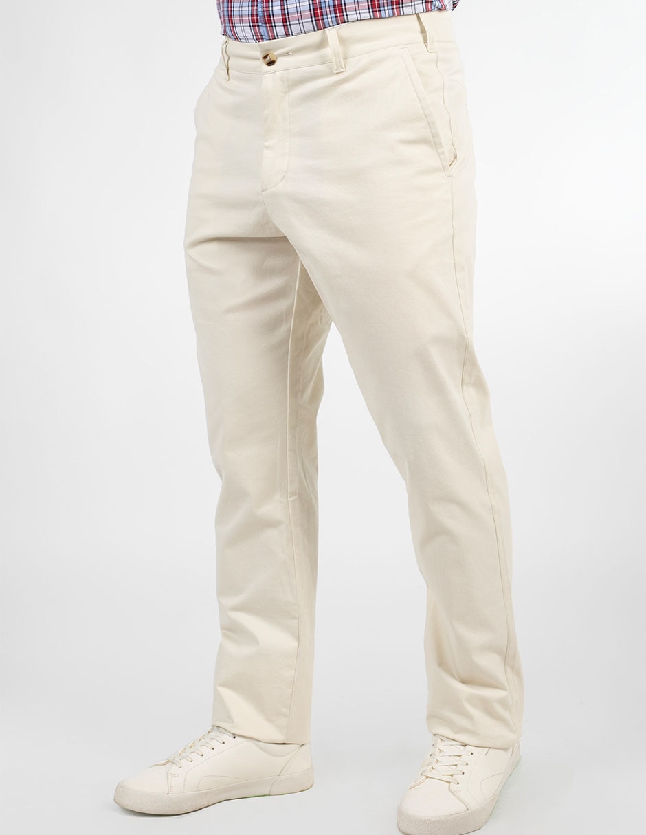 Pantalón chino recto de algodón para hombre 3