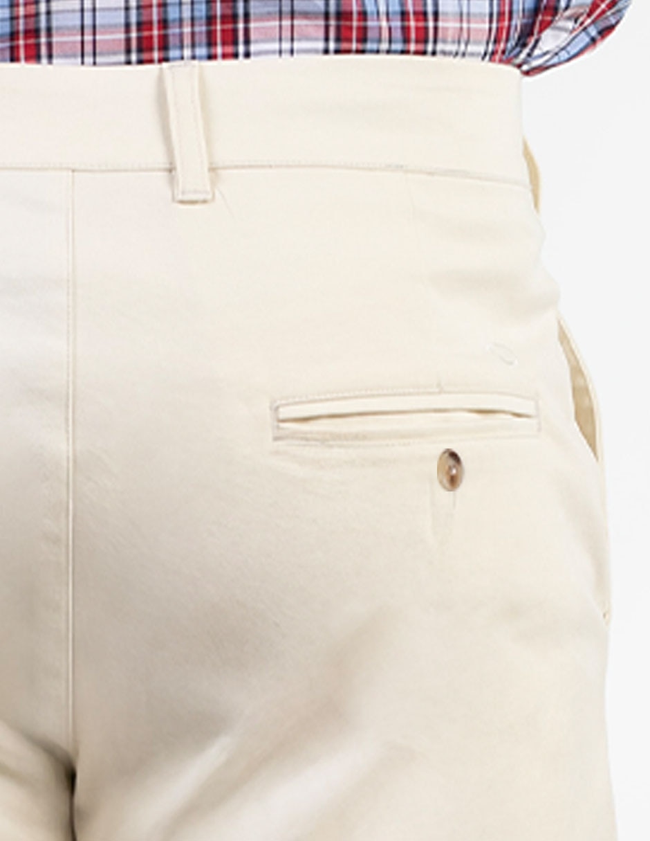 Pantalón chino recto de algodón para hombre 4