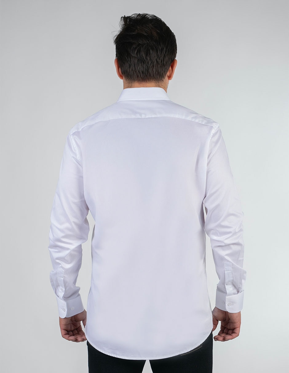Camisa casual de algodón manga larga para hombre