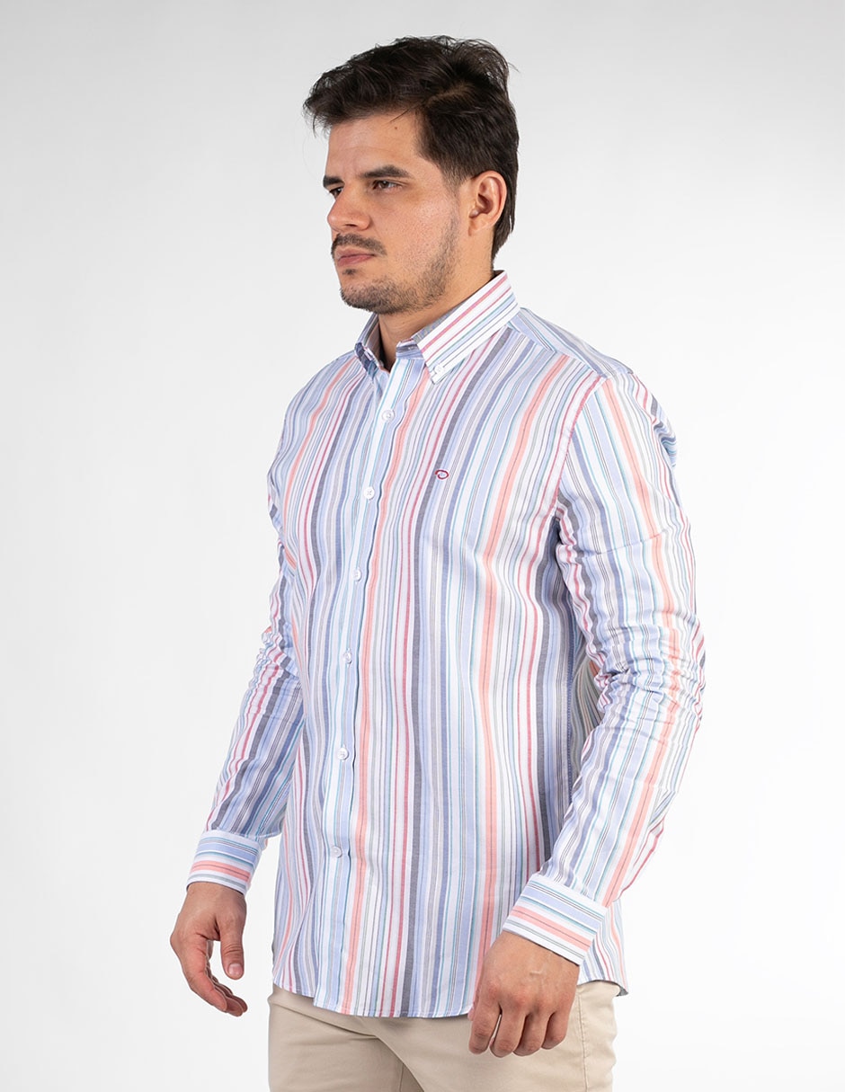Camisa casual de algodón manga larga para hombre 3