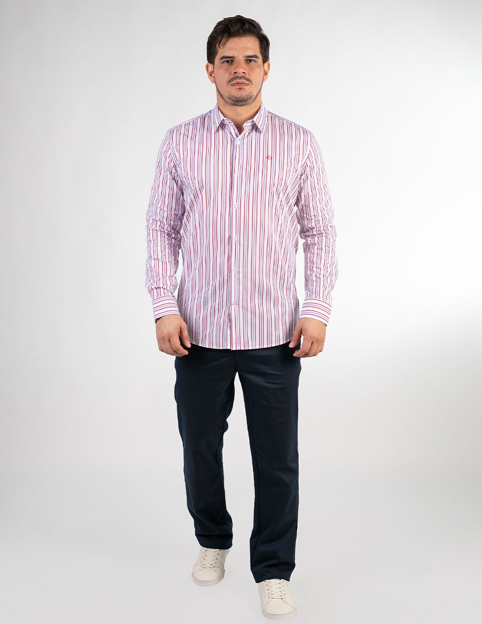 Camisa casual de algodón manga larga para hombre Camisa casual de algodón manga larga para hombre