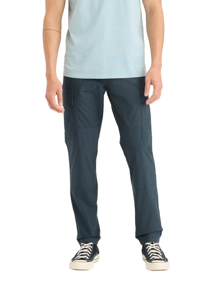 Pantalón casual cargo slim de algodón para hombre 2
