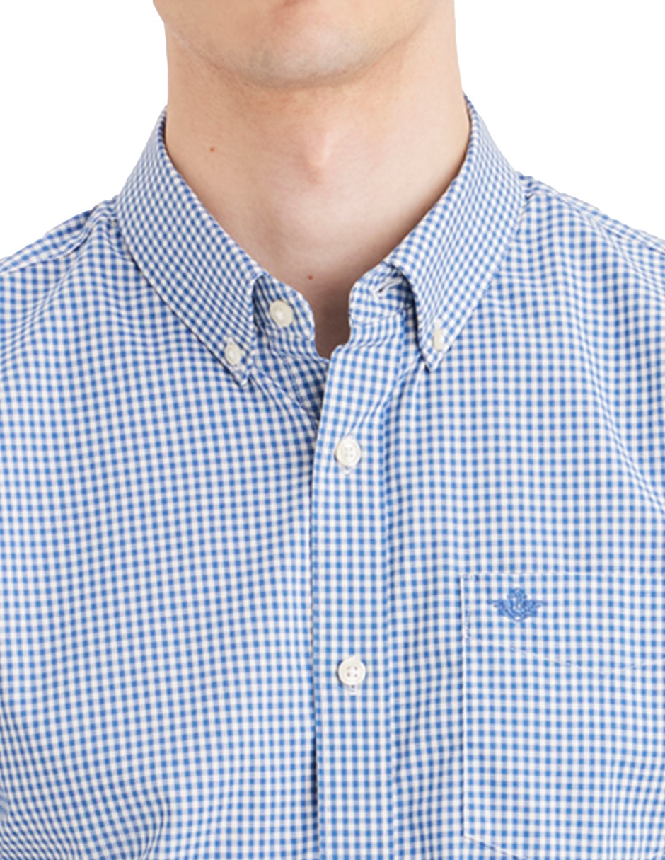 Camisa casual de algodón manga corta para hombre 2