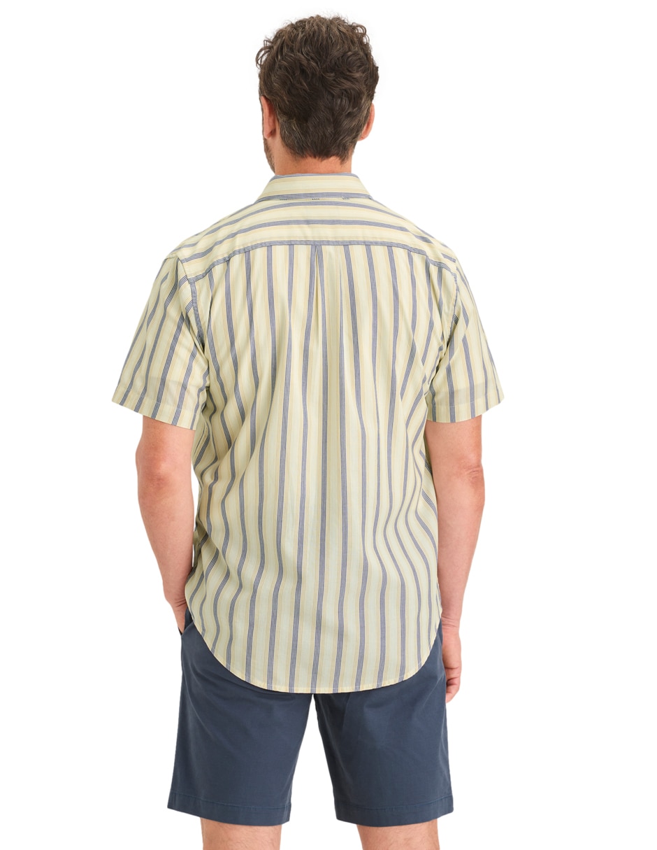 Camisa casual de algodón manga corta para hombre 2