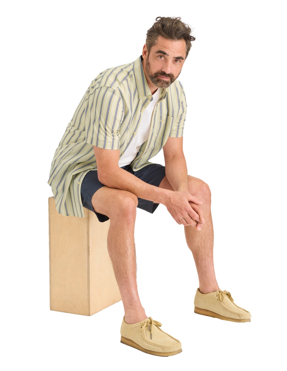 Camisa casual de algodón manga corta para hombre 3
