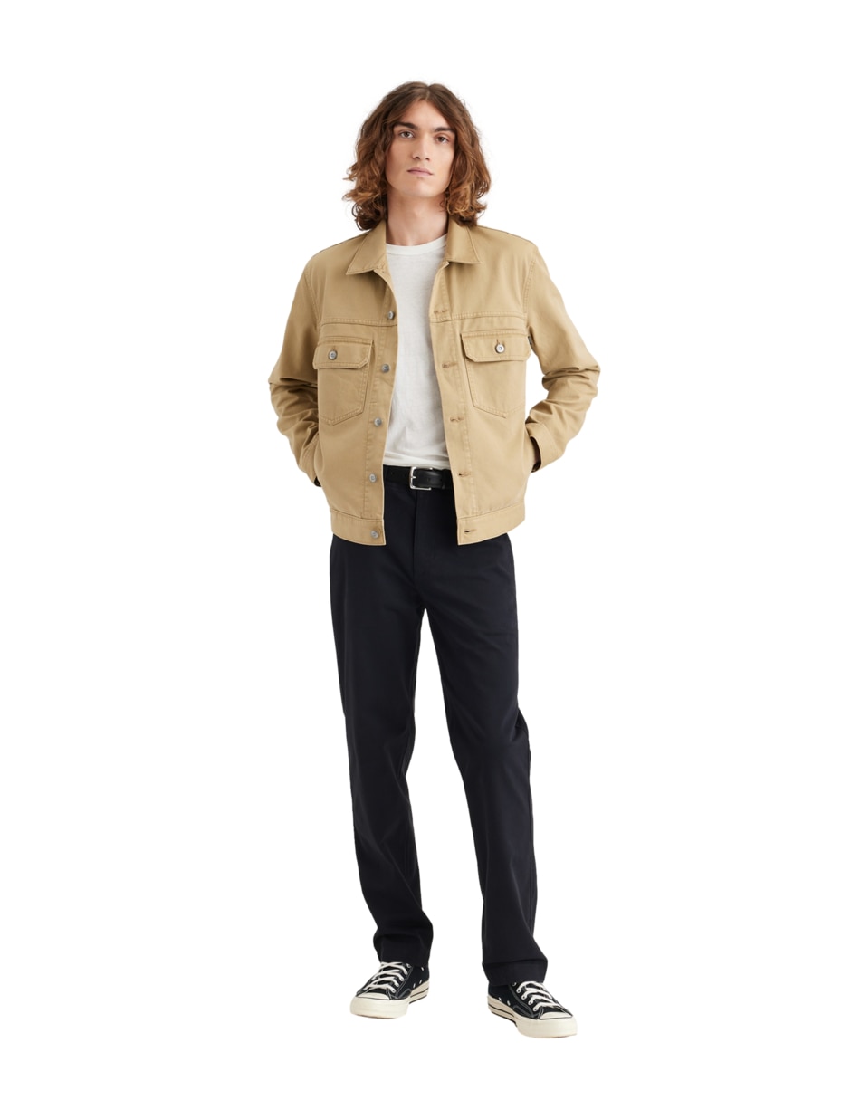 Pantalón recto de algodón para hombre 2