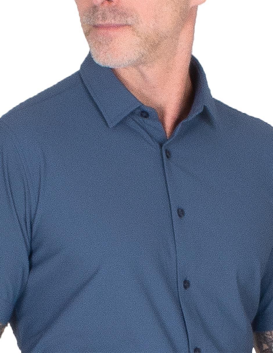Camisa casual manga corta para hombre 4