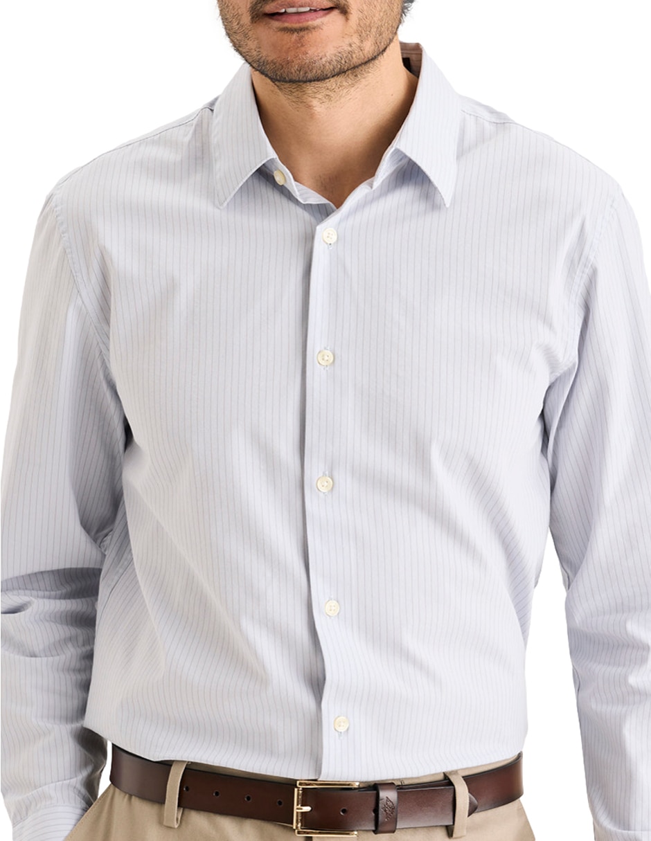 Camisa de vestir de algodón manga larga para hombre 2