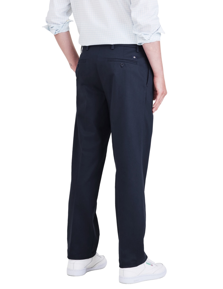 Pantalón casual regular recto de algodón para hombre 3
