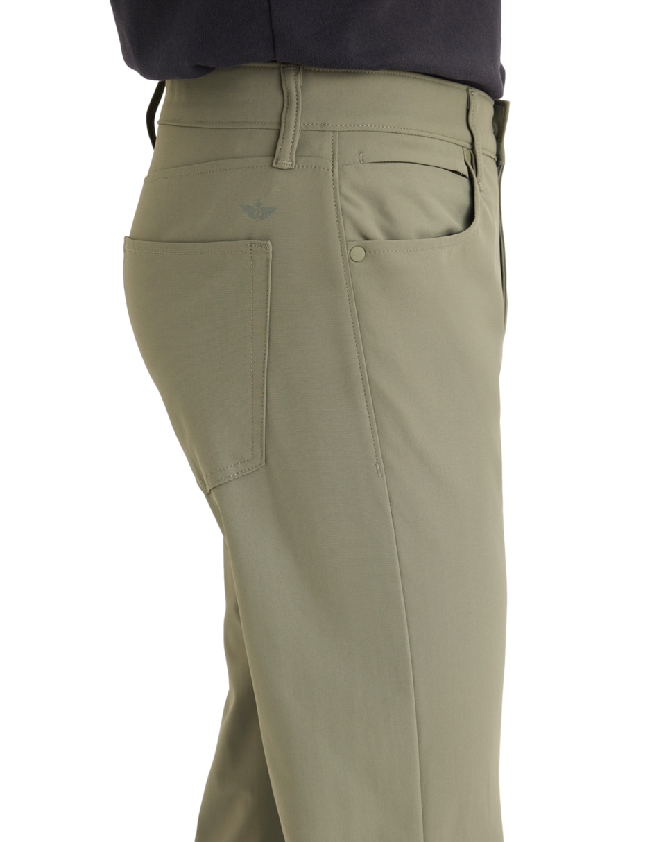 Pantalón casual regular slim de algodón para hombre 6