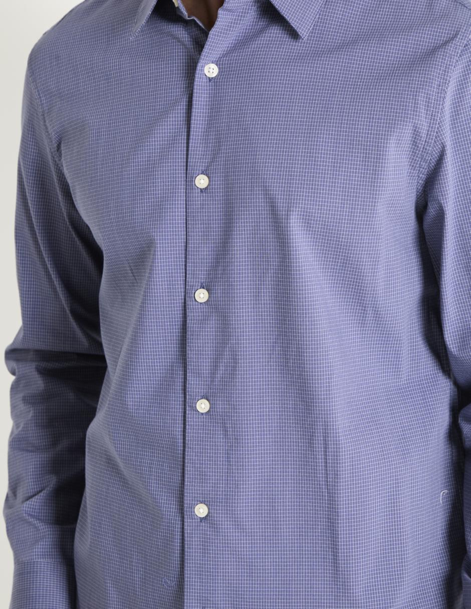 Camisa de vestir de algodón manga larga para hombre 4