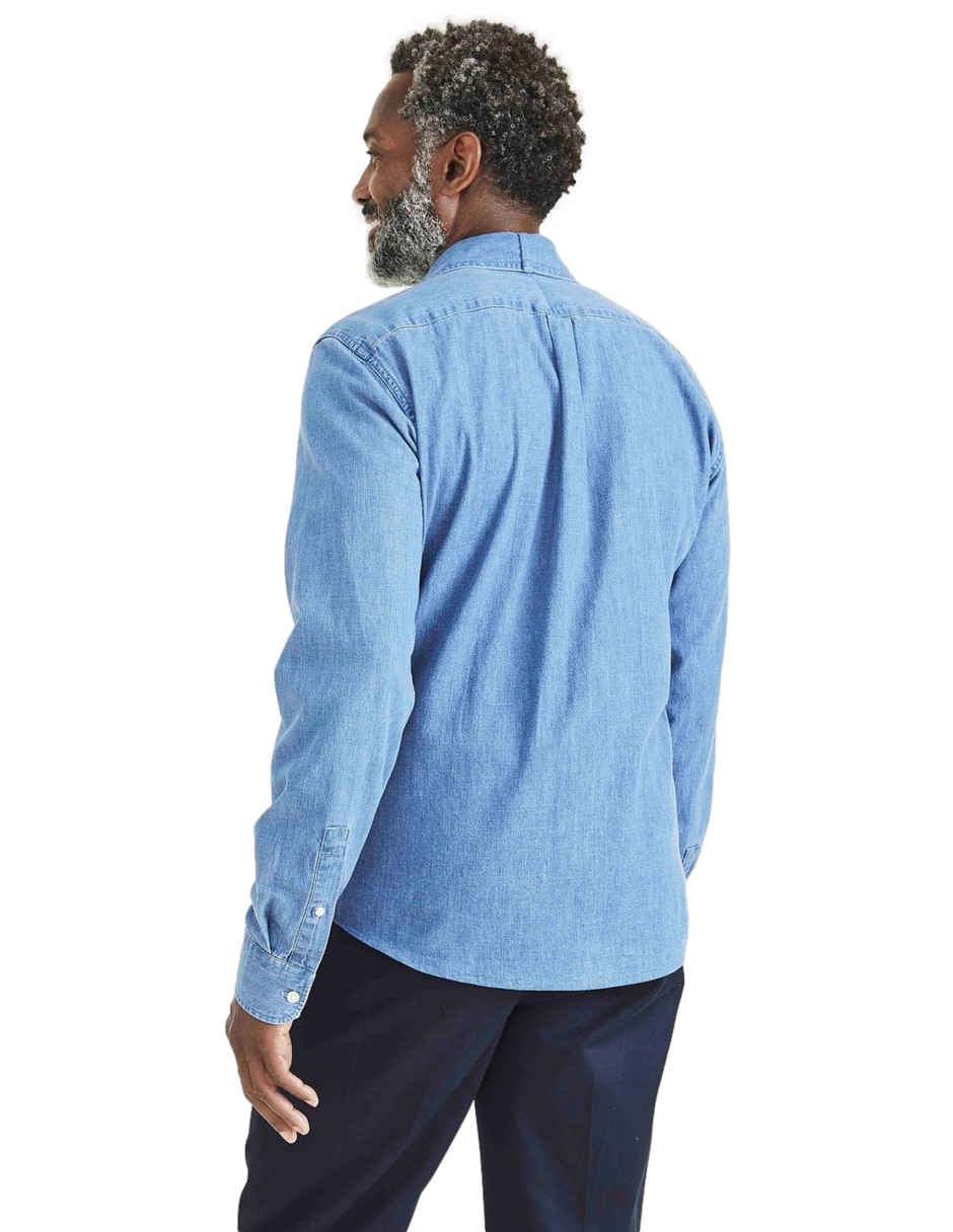 Camisa casual de algodón manga larga para hombre 3
