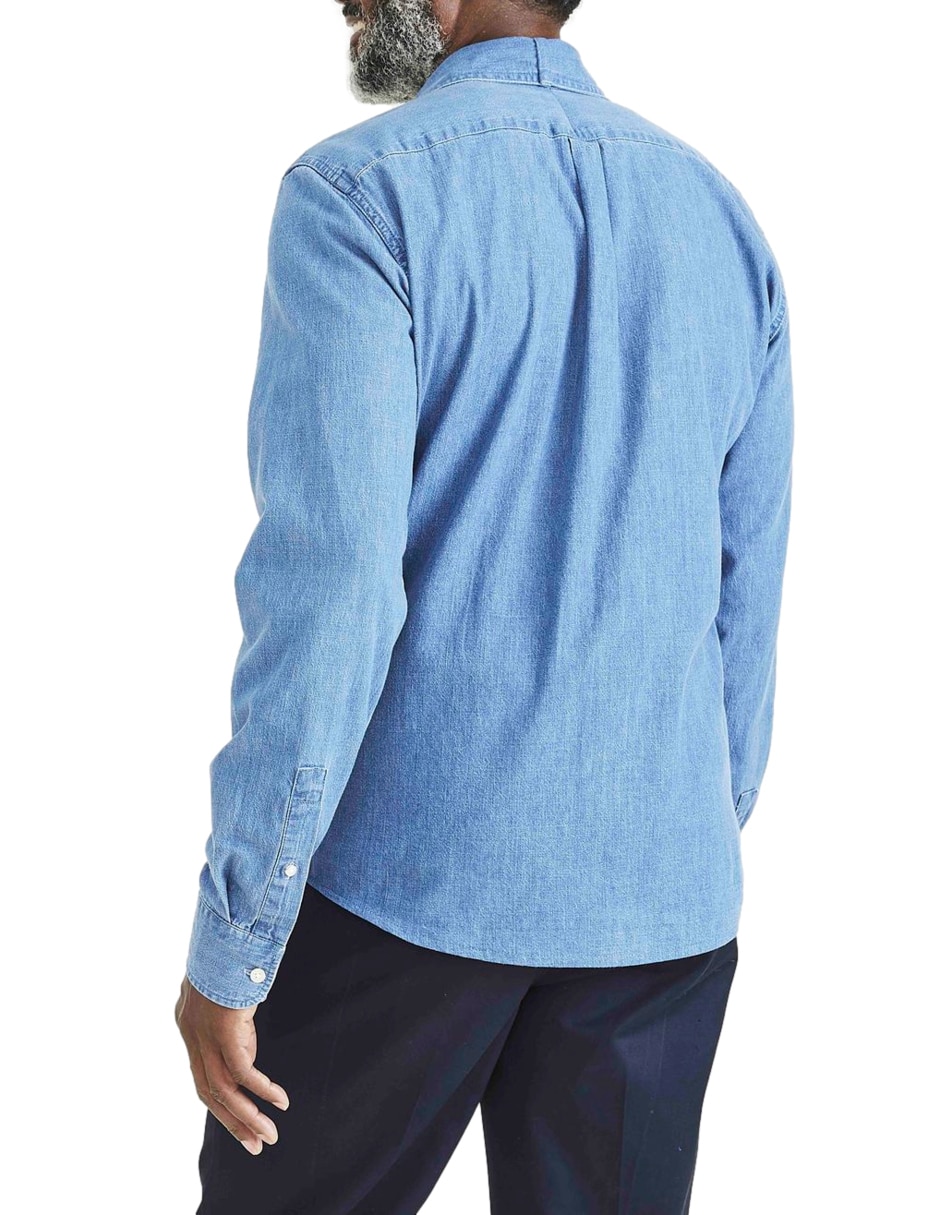 Camisa casual de algodón manga larga para hombre 4