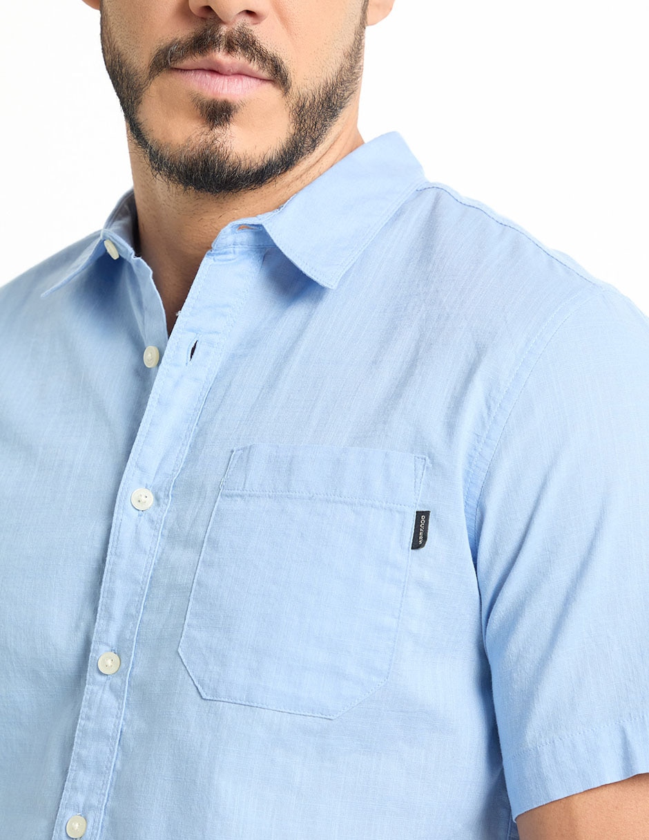 Camisa casual de algodón manga corta para hombre 3