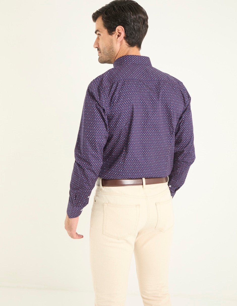 Camisa casual de algodón manga larga para hombre 2