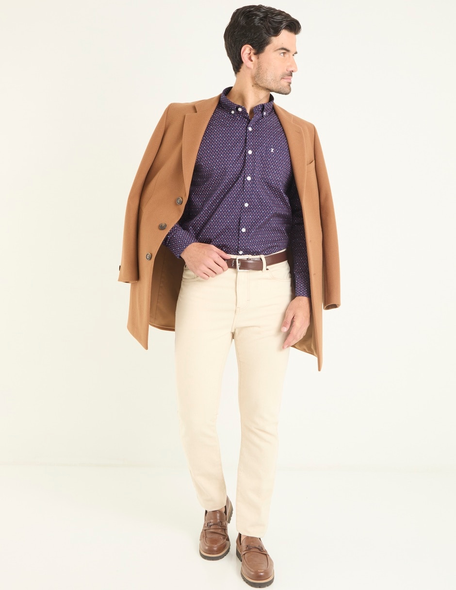 Camisa casual de algodón manga larga para hombre 3