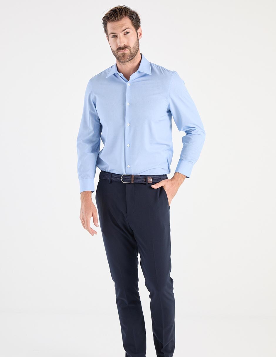 Camisa casual manga larga para hombre 3