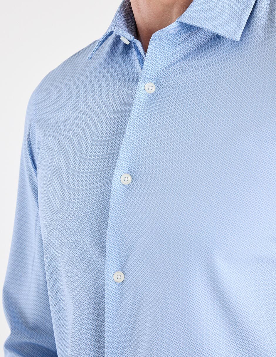 Camisa casual manga larga para hombre 4