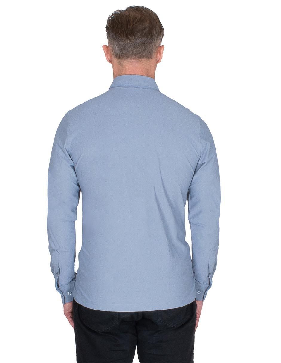 Camisa casual manga larga para hombre 2