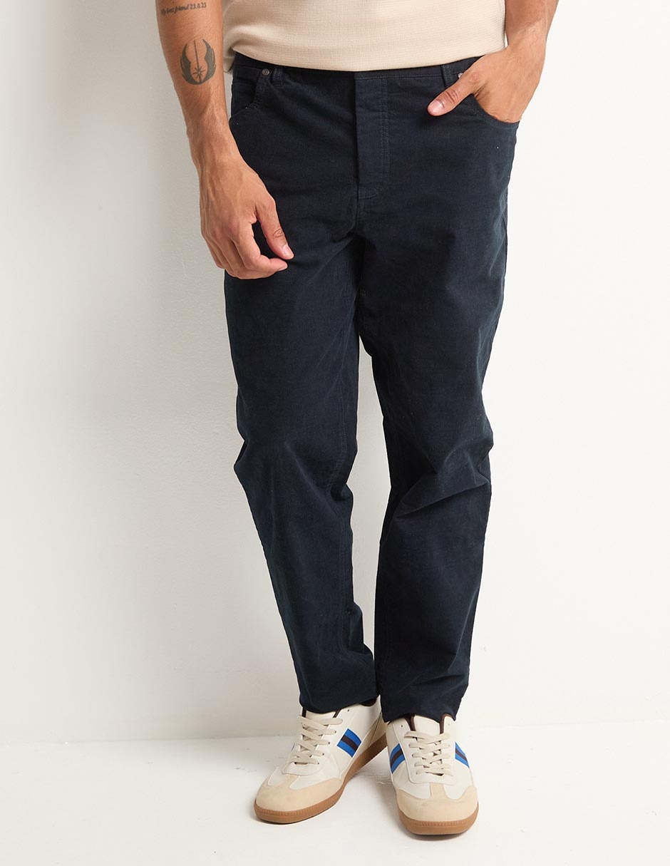 Pantalón recto de algodón para hombre