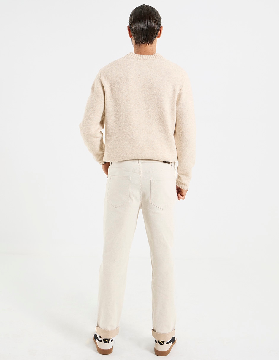 Pantalón recto de algodón para hombre 2