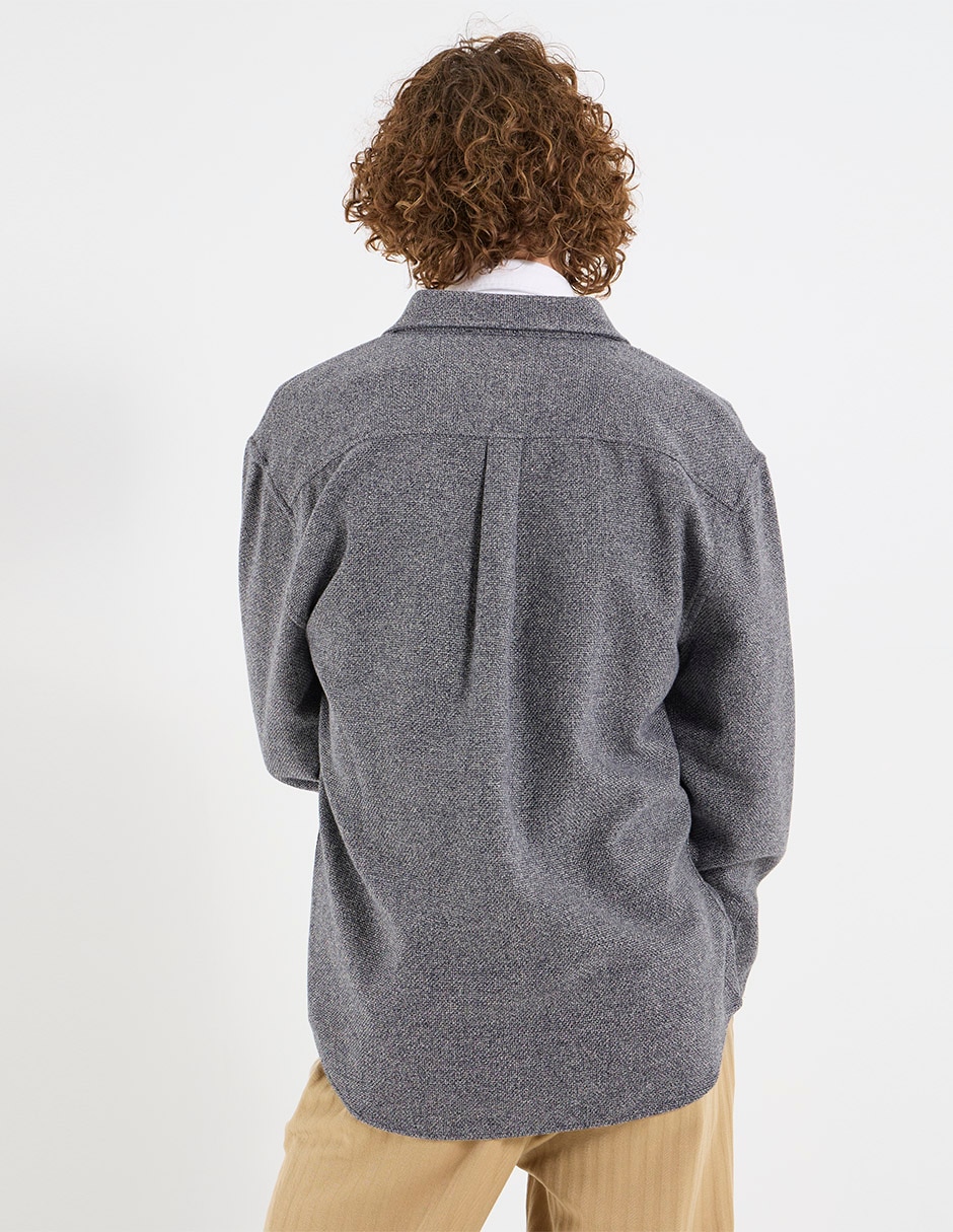 Sobrecamisa casual de algodón manga larga para hombre 2