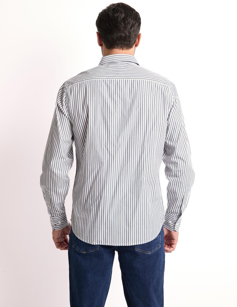 Camisa casual de algodón manga larga para hombre 2