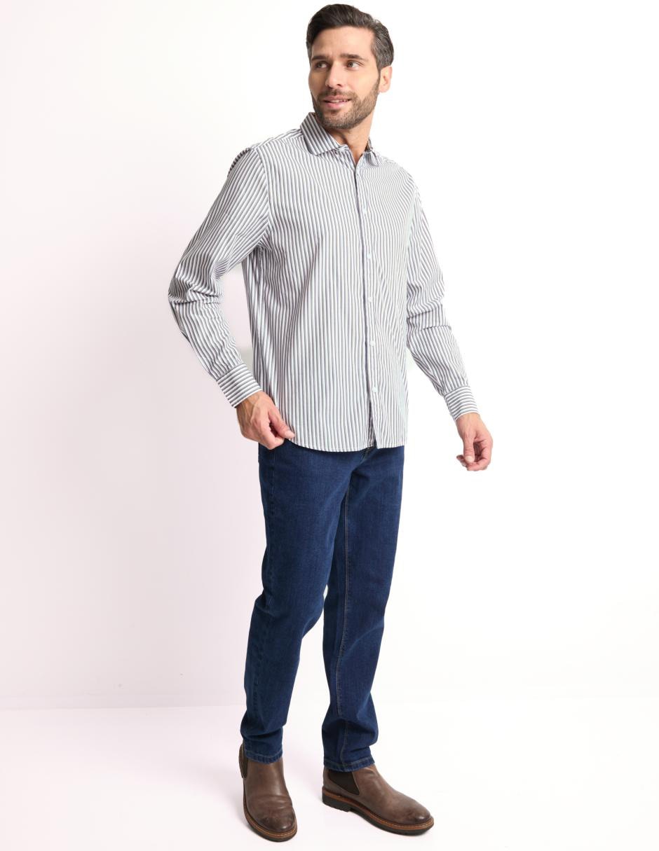 Camisa casual de algodón manga larga para hombre 3
