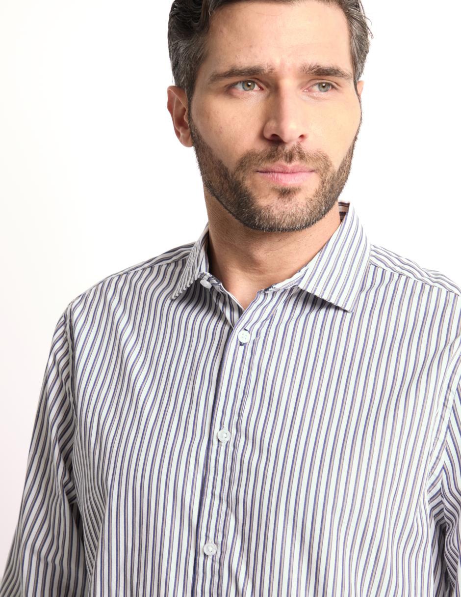 Camisa casual de algodón manga larga para hombre 4