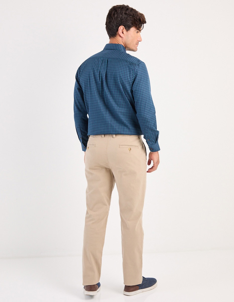 Pantalón regular de algodón para hombre 2