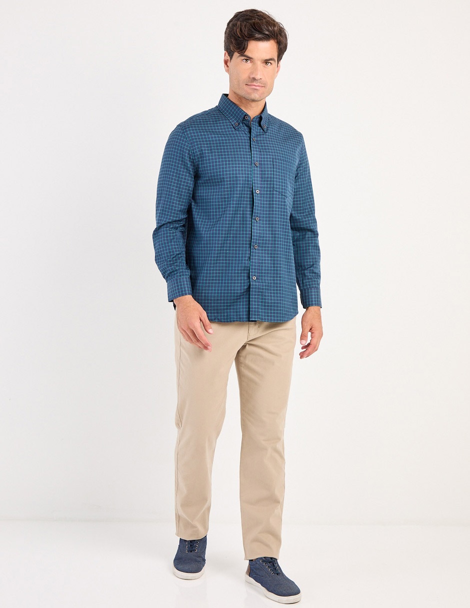 Pantalón regular de algodón para hombre 3