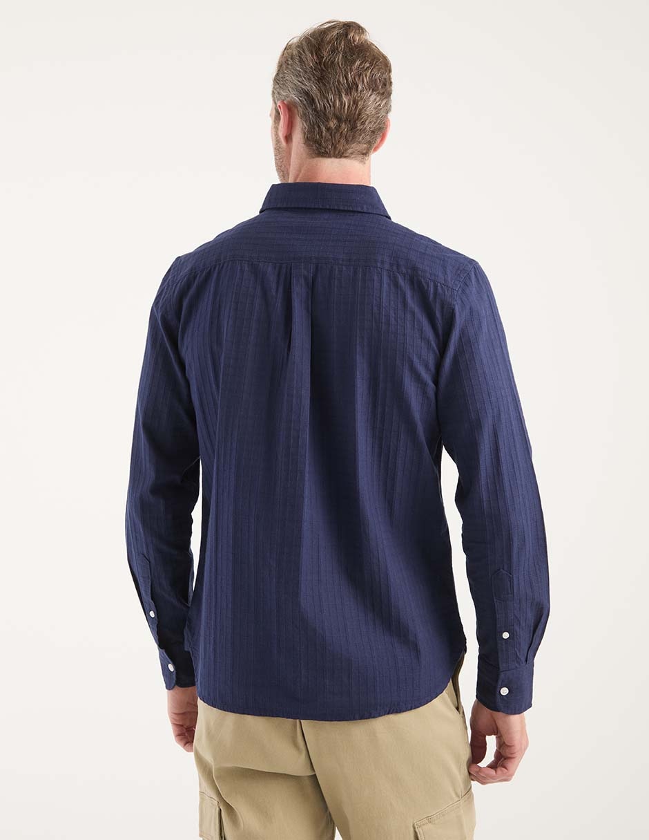 Camisa casual de algodón manga larga para hombre 2
