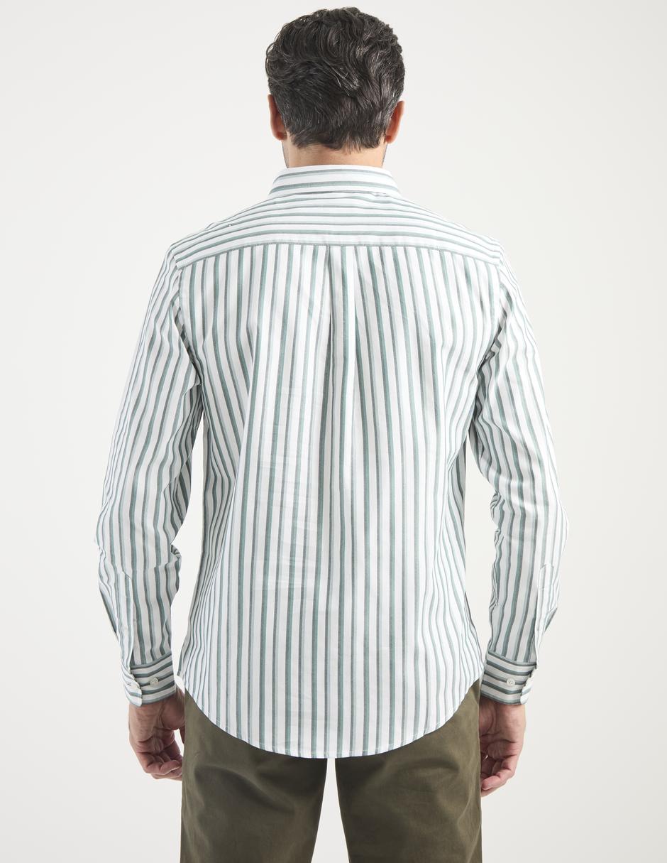 Camisa casual de algodón manga larga para hombre 2