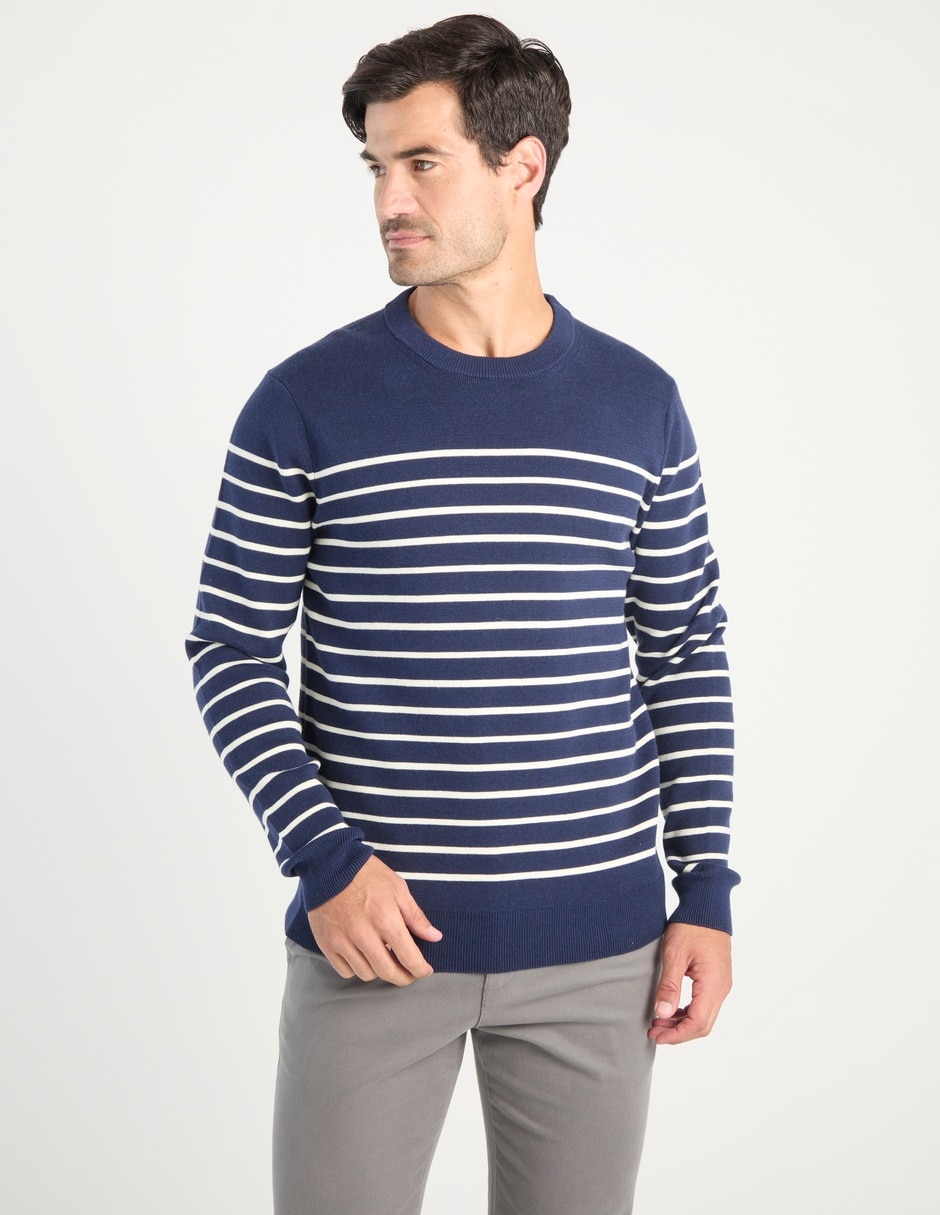 Suéter cuello redondo para hombre